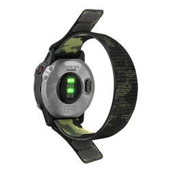 Nylon Quick Fit Strap with Loop Band, Available in Multiple Sizes - 22mm (Camouflage geen)
