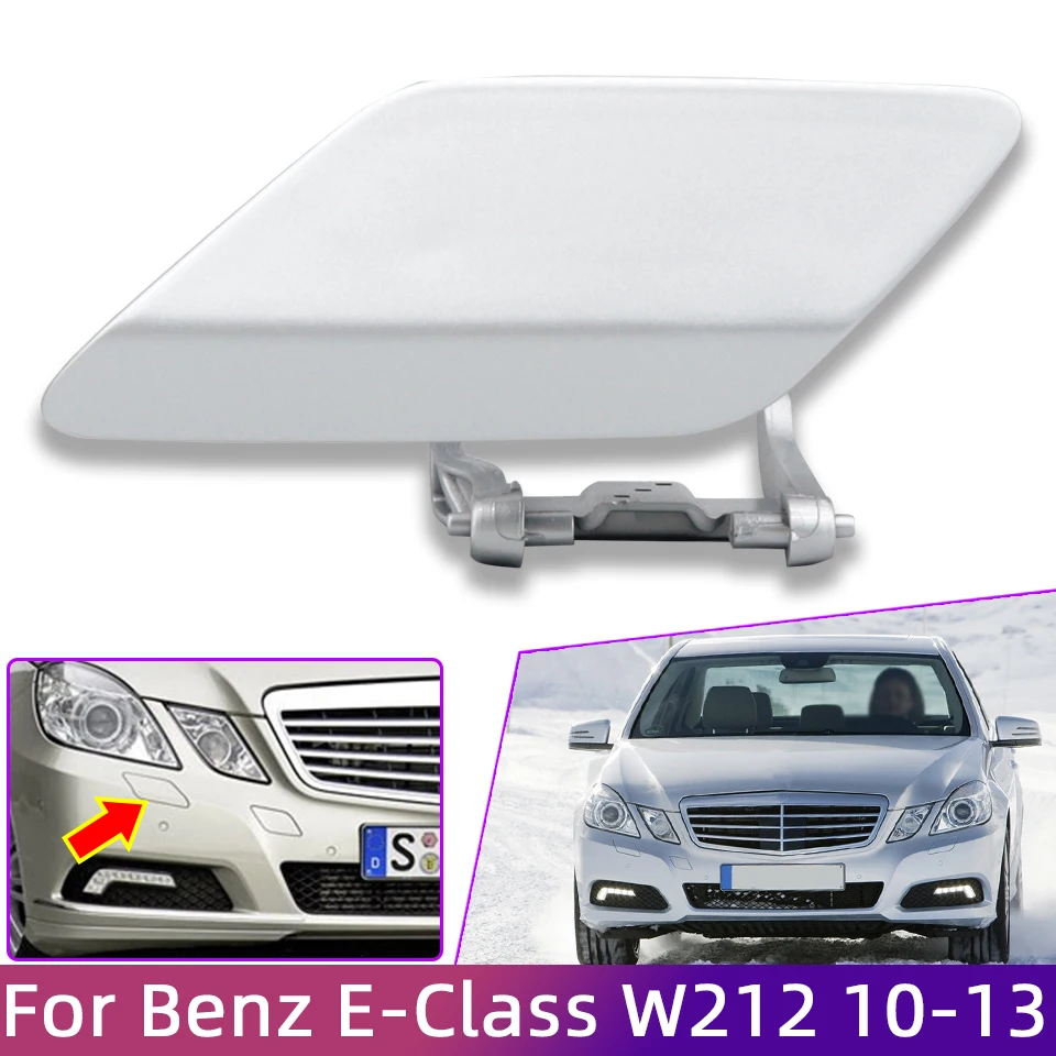 Toiumops Couvercle De Buse Pour Mercedes-Benz E W207 Coup C207 Convertible A207 2010-2013, 1 Paire De Capuchons De Couvercle De Buse De Lave-Phare