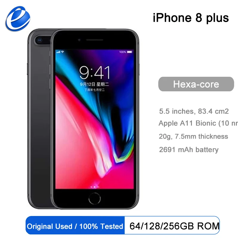 From France/Spain Original Apple iphone 8 Plus Hexa Core iOS 3GB RAM 64/256GB ROM 5.5 From France/Spain Original Apple iphone 8 Plus Hexa Core iOS 3GB RAM 64/256GB ROM 5.5