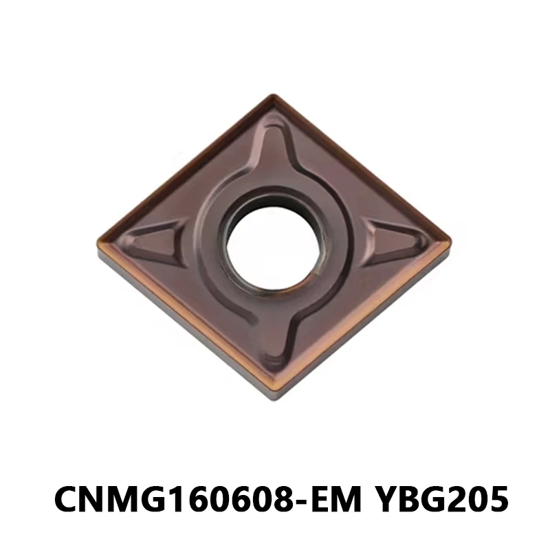 

100% Оригинальные вставки CNMG160608-EM YBG205 для нержавеющей стали CNC Внешний токарный инструмент держатель токарный станок для резки CNMG
