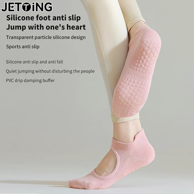 Calcetines antideslizantes de pilates para mujer, transpirables, para yoga, tobilleros  para Ballet, baile, gimnasio y fitness - AliExpress