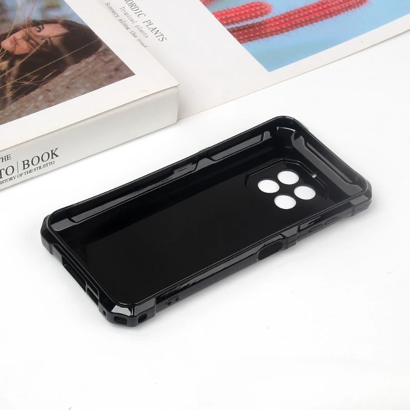 Silicone Soft TPU Black Transparent Protective Phone Case Cover
