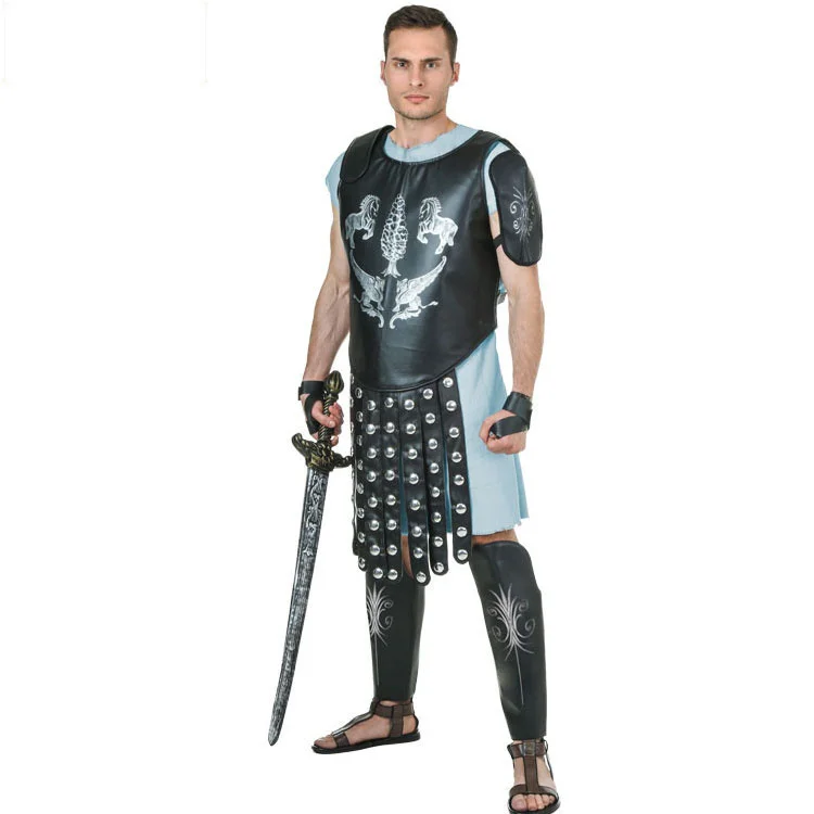 

Halloween Adult Costume Easter Warrior Costumes Easter Performance Cosplay Gladiators Warrior Costume for Men Adult