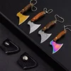 Mini Stainless Steel Small Axe Portable Key Chain, Small Kitchen Knife Disassembly ECD Gift Key Pendant Decoration, Outdoor Tool 2