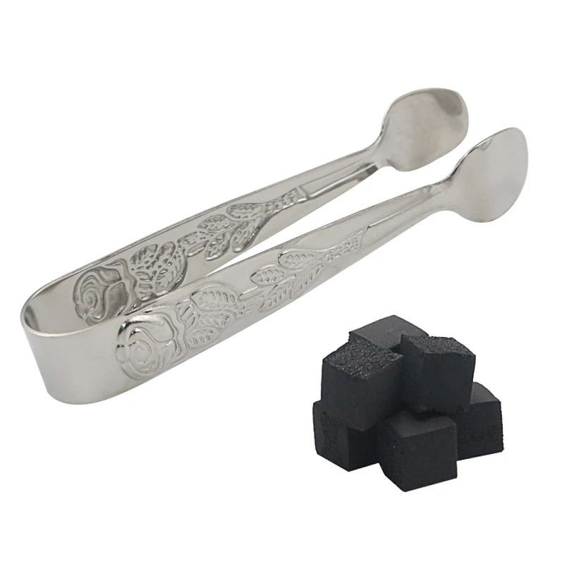 SY 10.5CM Metal Shisha Hookah Charcoal Tongs Tweezers Water Pipe Sheesha Chicha Narguile Accessories Gadget 5