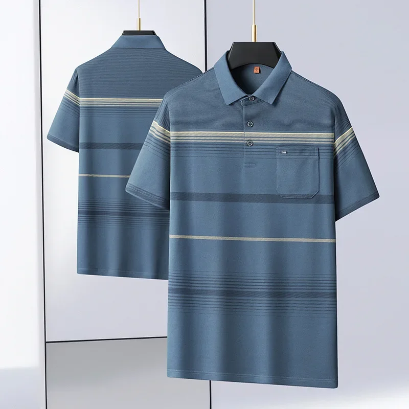 

New Arrival Cotton Suepr Large Short-sleeved Men's Loose Summer Fashion Casual Polo Men's Plus Size XL-3XL 4XL 5XL 6XL 7XL 8XL