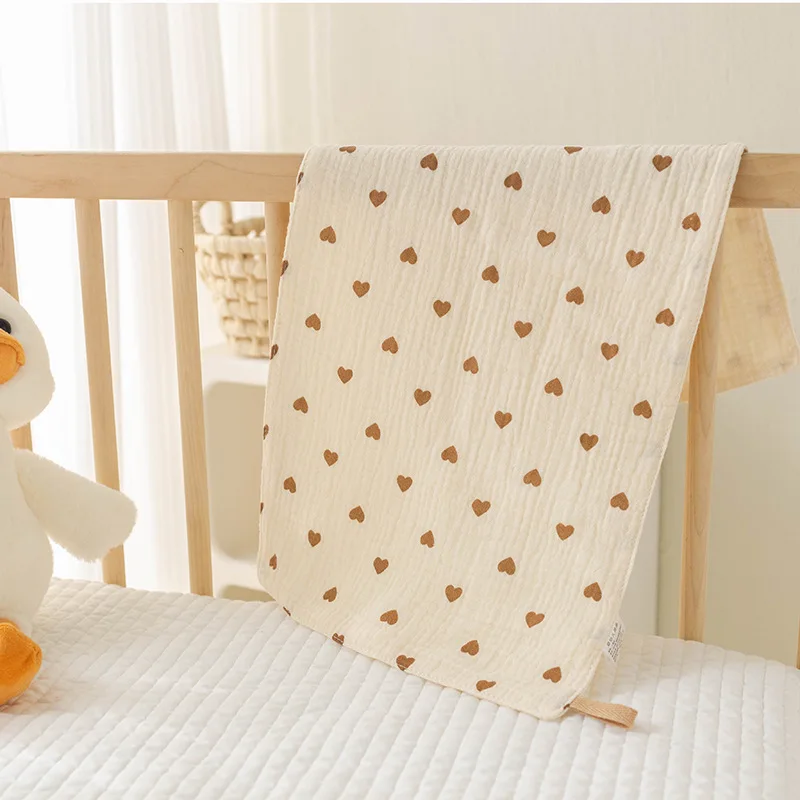 Soft Cotton Muslin Baby Towel and Burp Cloth Set
