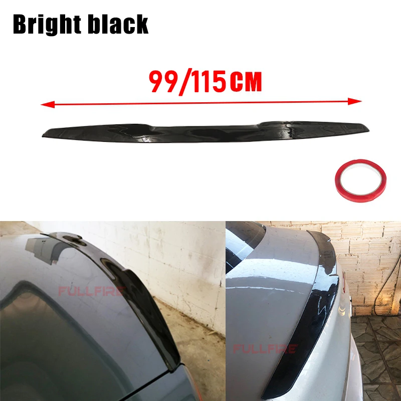 Universal Car Spoiler Car Free Perforated Top Center Wing Trunk Spoiler