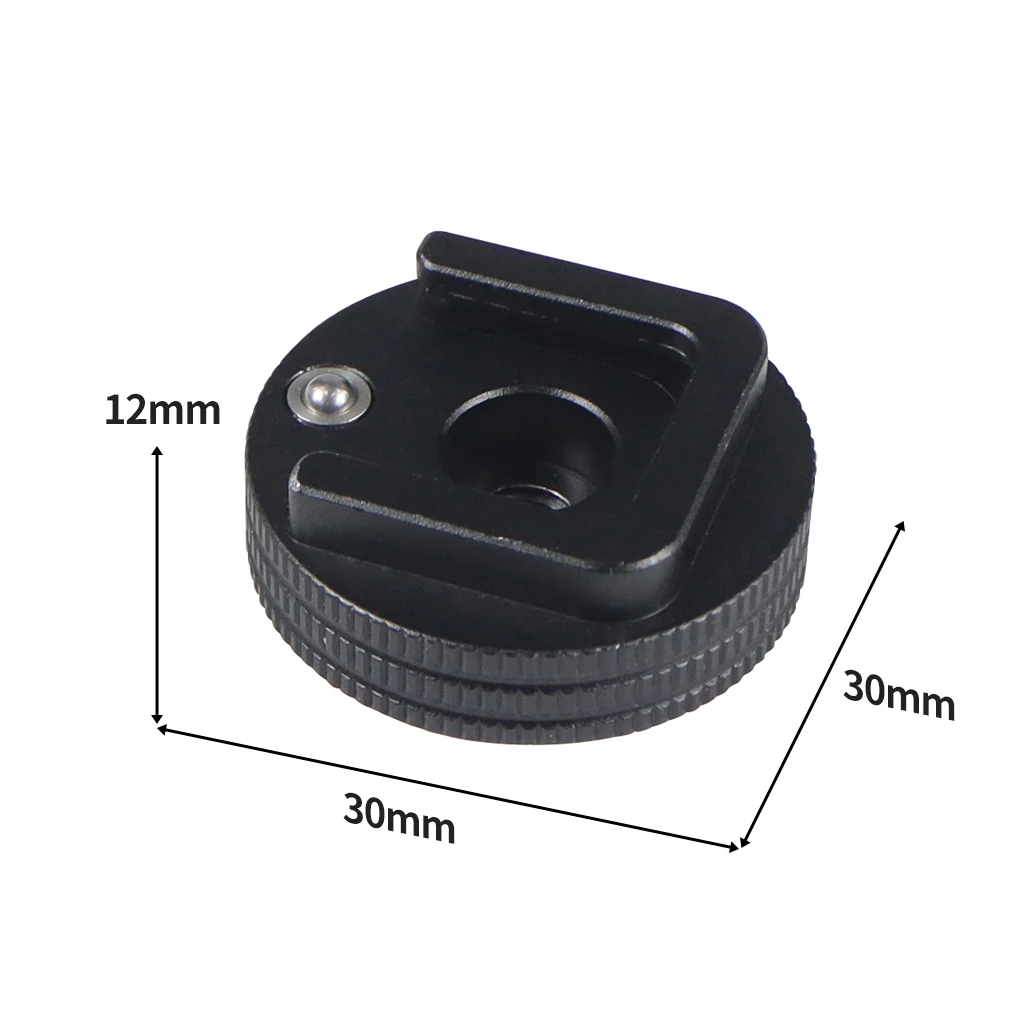 1x CNC SLR Kamera Fotografie Zubehör ColdShoe 1/4" Zoll Adapter Kaltschuh zur Taschenlampenhalterung Mini Gimbals Halterung Unterstützung – Detail 26
