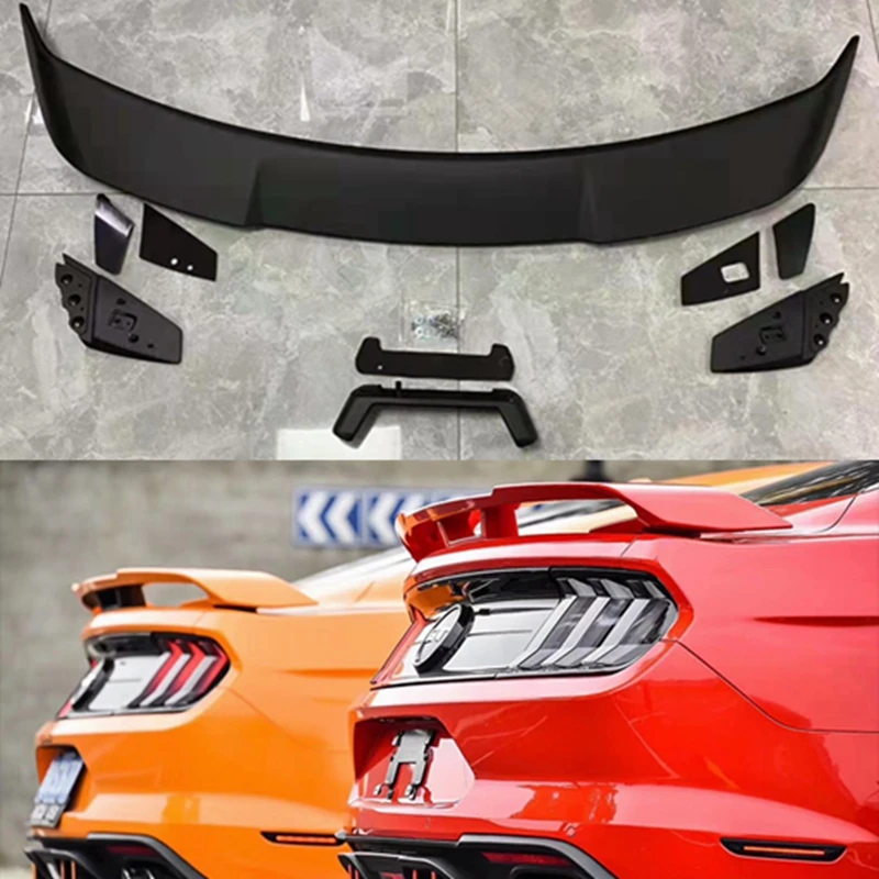 

High Quality CARBON FIBER & ABS REAR WING TRUNK LIP SPOILER FOR FORD MUSTANG 2015 2016 2017 2018 2019 2020 2021 GT350 STYLE