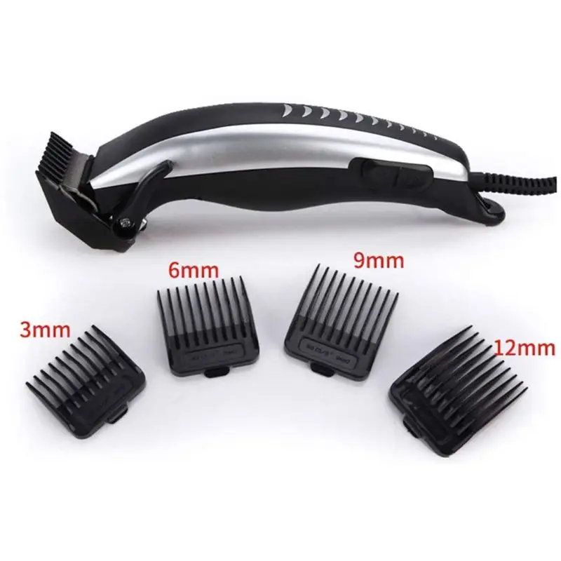 Professional Electric Plug-In Hair Clippers Beard Trimmer Barber Grooming Kit Rechargeable Cordless Haircut Machine Shaver