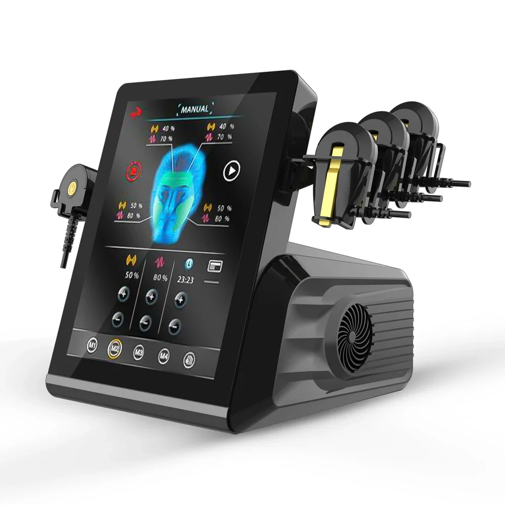 Facial forehead and neck muscle stimulator EM RF face lift EMRF