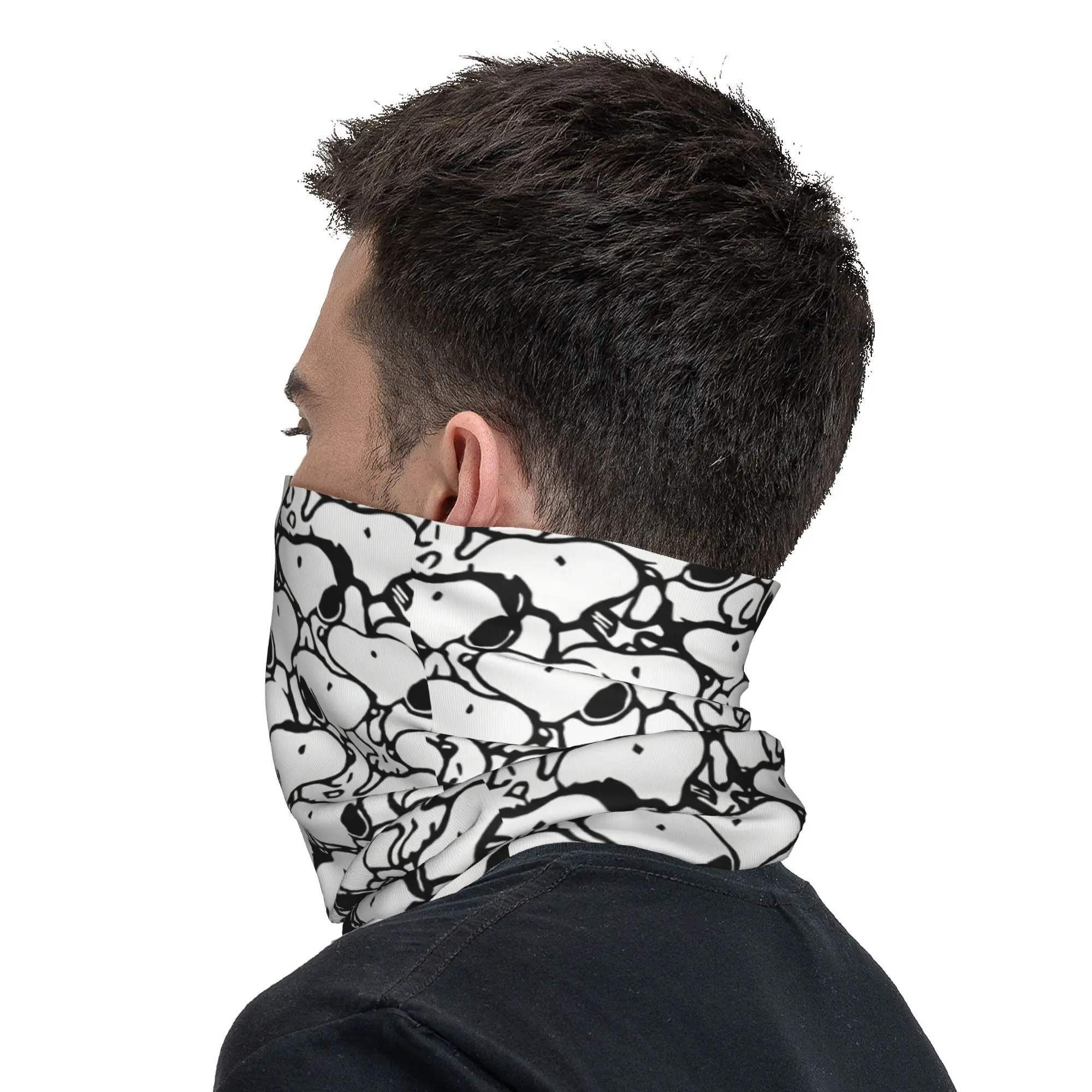 Neck gaiter S-Snoopys Anime Pattern Neck Gaiter Men Women Windproof Winter Bandana Scarf Cycling