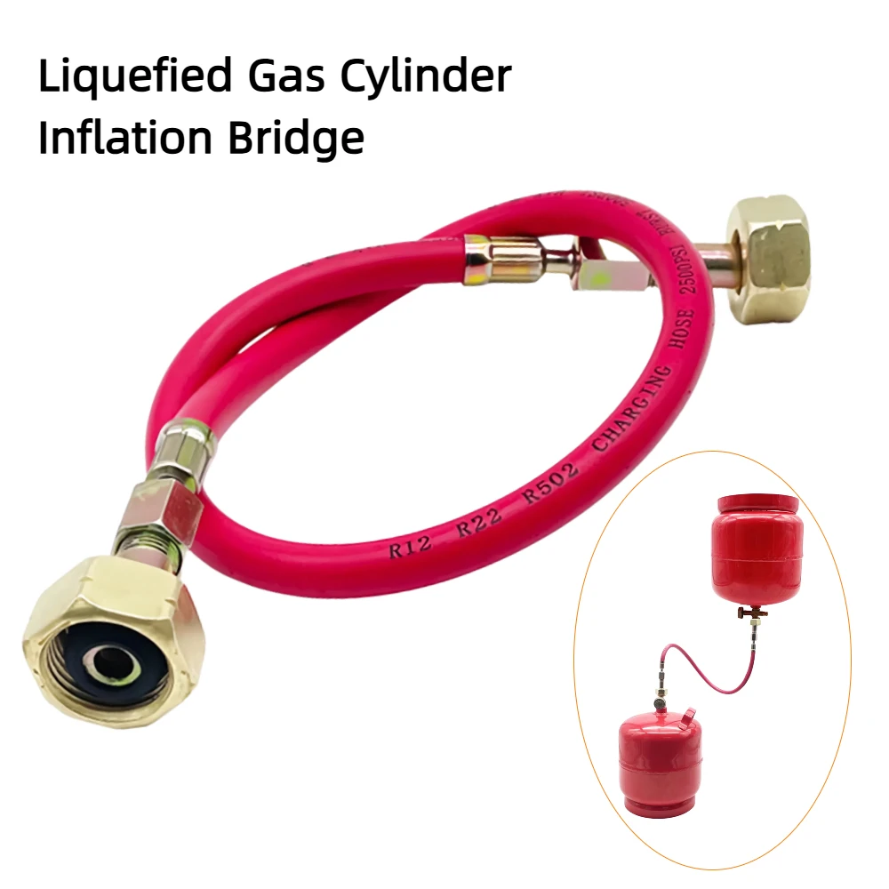 1Pc LPG Cylinder Filling Connection Tubes Eastern European Gas Refilling Bridge Joint Rubber Hose Durable Stove Accessories