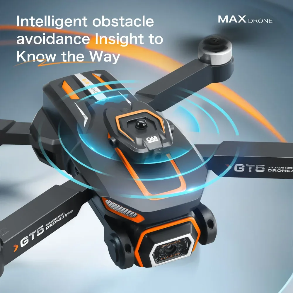 GT5 Mini Drone Remote control with screen 4K Professional Camera 360° Obstacle