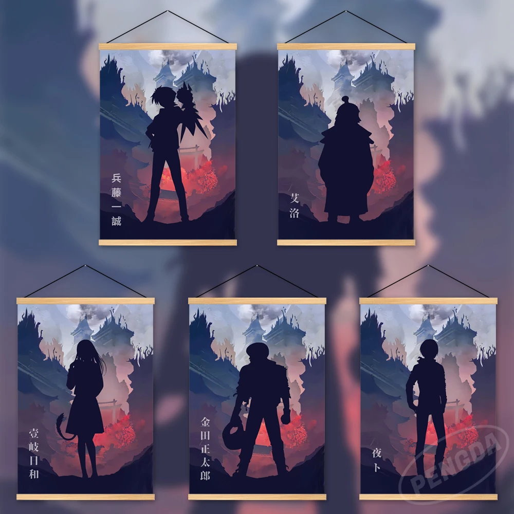 

Home Decoration Tsto Issei Wall Anime Artwork Yato Painting ki Hiyori Hanging Wooden Toujou Koneko Canvas Print Picture Poster