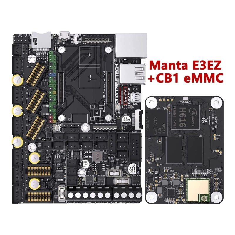 

3D Printer Manta E3EZ Silent Control Board Motherboard CB1 eMMC Core Board Kit for Ender-3 Series Runs Klipper Firmware