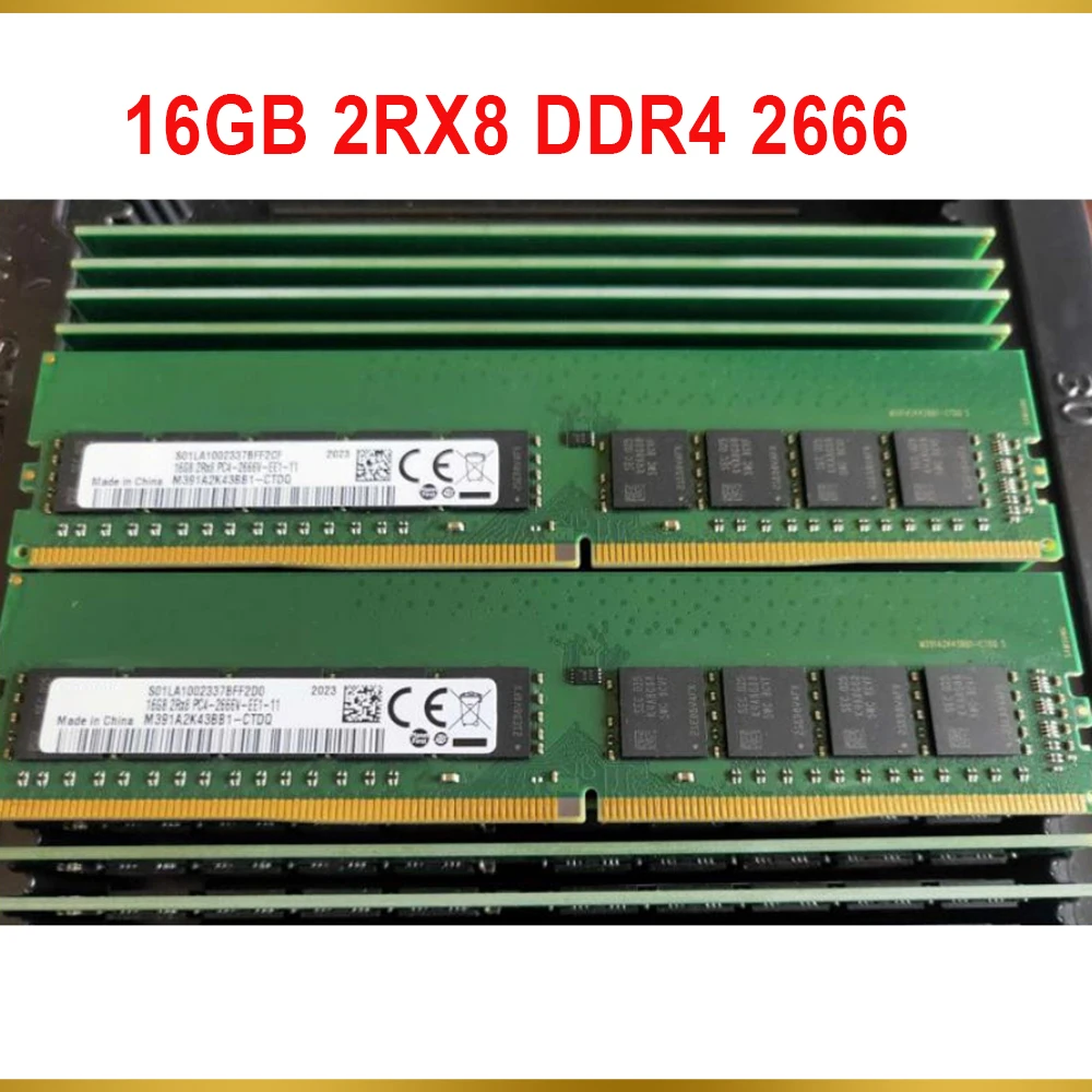 1 PCS For Lenovo RAM 16G 16GB 2RX8 DDR4 2666 PC4 2666V ECC UDIMM Memory 4ZC7A08699
