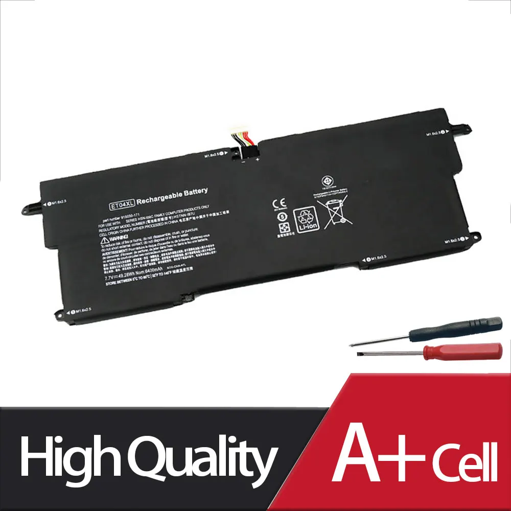 Nova Et04xl Hstnn-ib7u X360 1020 g2 2tl72ea Tpn-i09c Bateria para hp Elitebook 915191-955 915030171 7.7v 49.28wh 915030-1c1 - Imagem 3