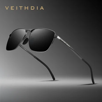 VEITHDIA Occhiali da sole da uomo vintage Moda Occhiali da sole unisex Polarizzati UV400 Specchio Occhiali sportivi maschili per le donne Donna VTX246