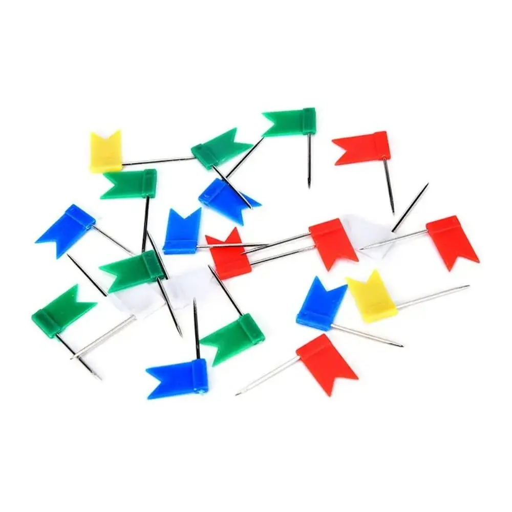100개/박스 밝은 색상의 컬러 푸시핀, 안정적인 재질, 간편한 삽입, 드로잉용 핀, 100개입 박스, 안정적인 고정, 미술용품