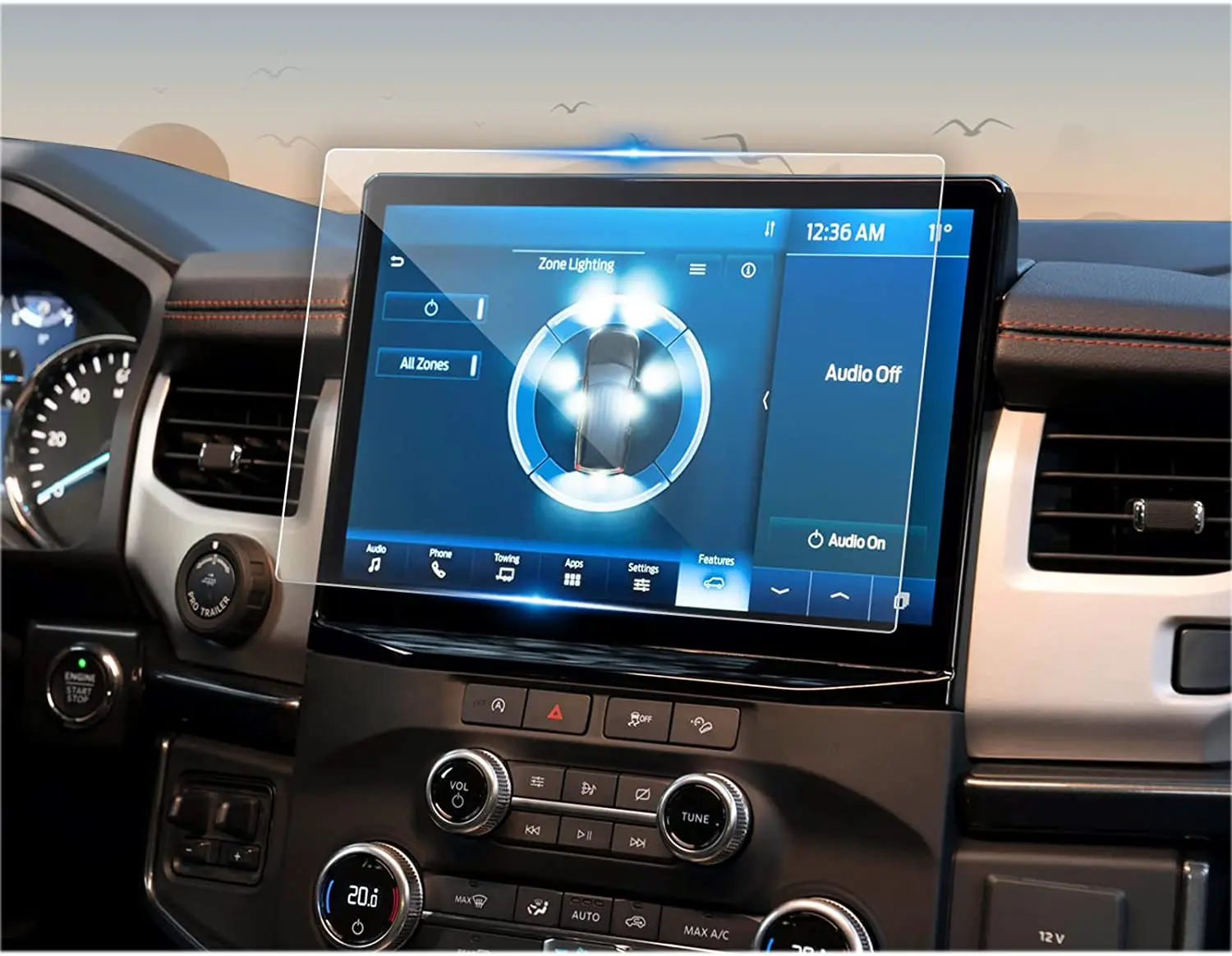 

Аксессуары для автомобиля, защитная пленка для ЖК-экрана GPS навигатора для Ford Pro 2022 2023