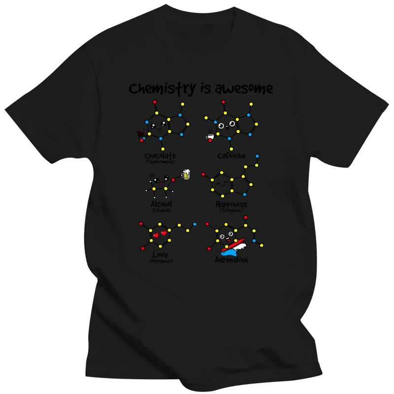 

Tshirt Women Cute Chemistry Is Awesome Print Tops Novelty Funny Tee Women Harajuku Streetwear Summer XS-4XL T Shirt