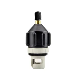 Durable Wear-Resistant Nylon Air Valve Adapter for Inflatable Watercraft (Black)