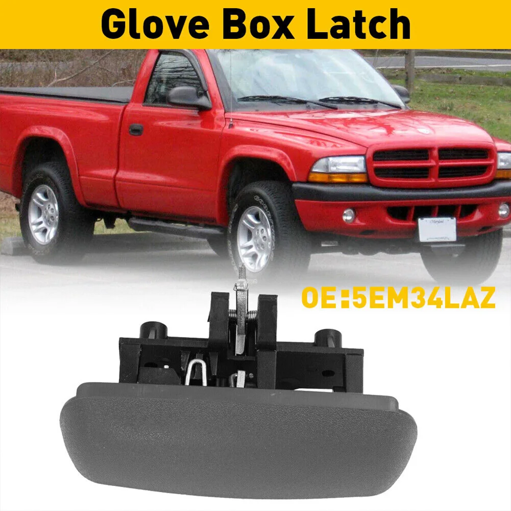 Glove Box Handle Replacement 5EM34LAZ Compatible For 1997-2000 Dakota Car Glove Box Catch Handle