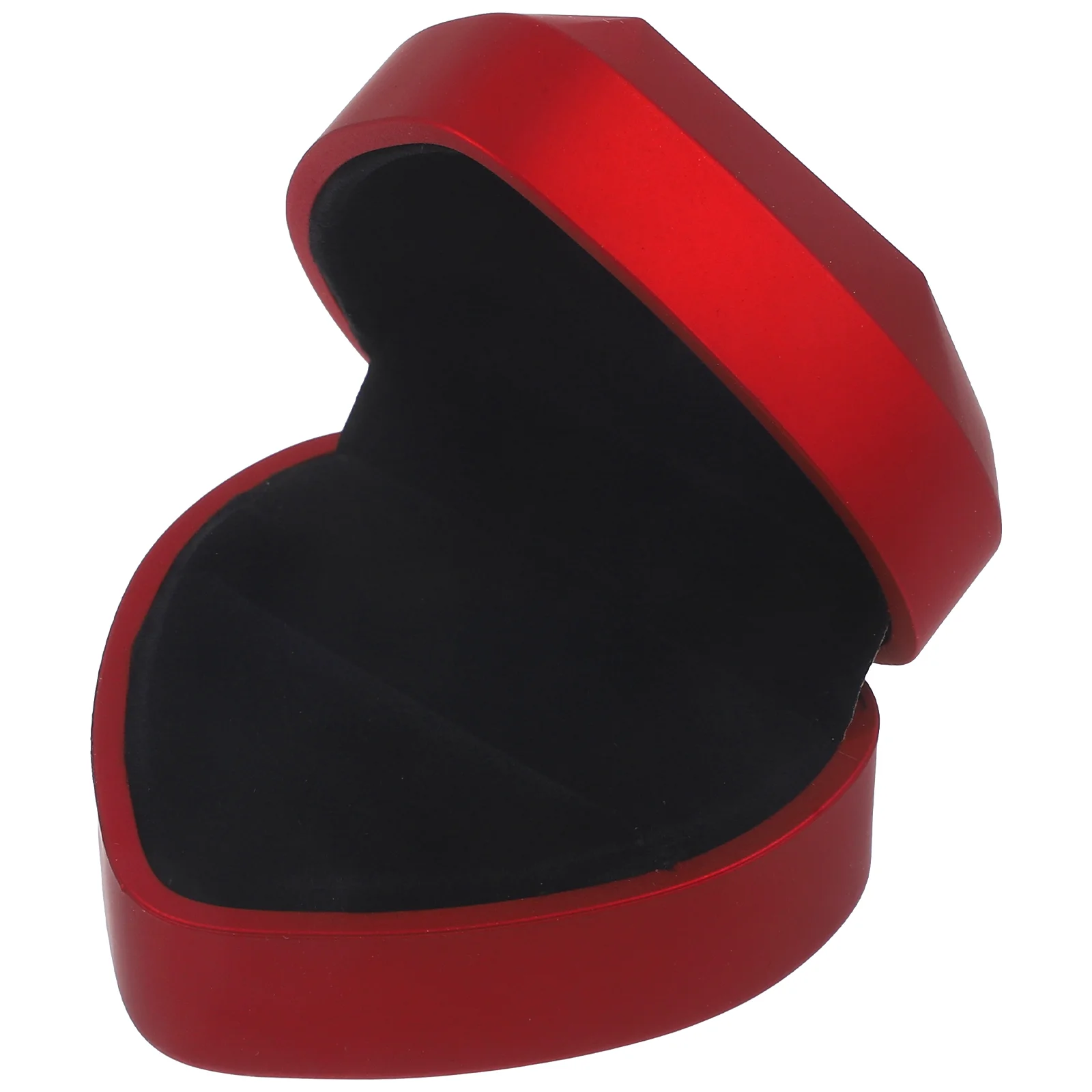 

Lighted Ring Box Holders Bridal Shower Gift Boxes Wedding Jewelry Display Flannel Miss for Presents