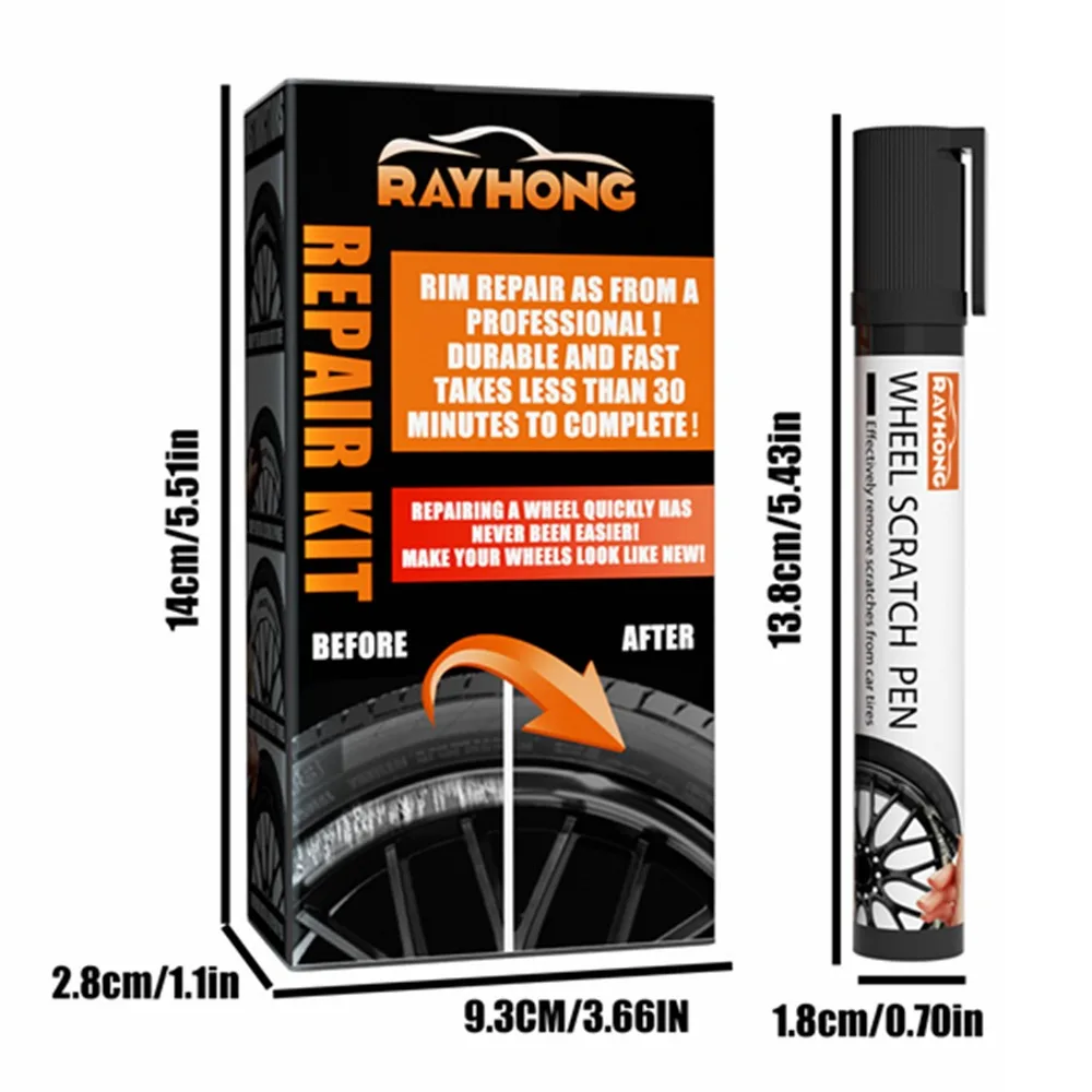 Universal Color Wheel Repair Kit Portable DIY Scratch Repair Paint Paint Fix Car Rim Scratch Kit Alloy Wheel wheel repair kit wheel rim repair paste car scratch remover