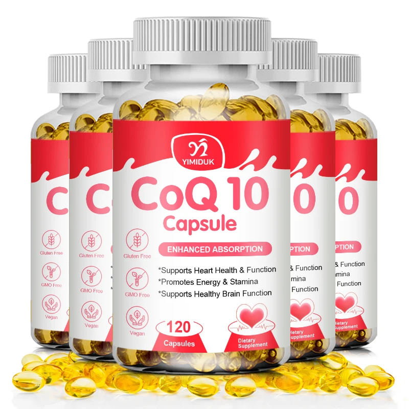 

Organic Ultra High Absorption Coq10 Capsules Coenzyme Q10 Promotes Cardiovascular&Heart Health Antioxidant Supplement