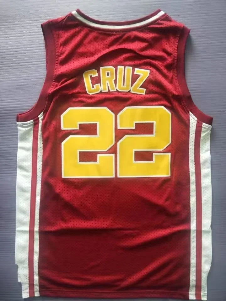 Cheap Timo Cruz Richmond High Carter Movie Basketball #22 Jersey Red Stitch S-3XL