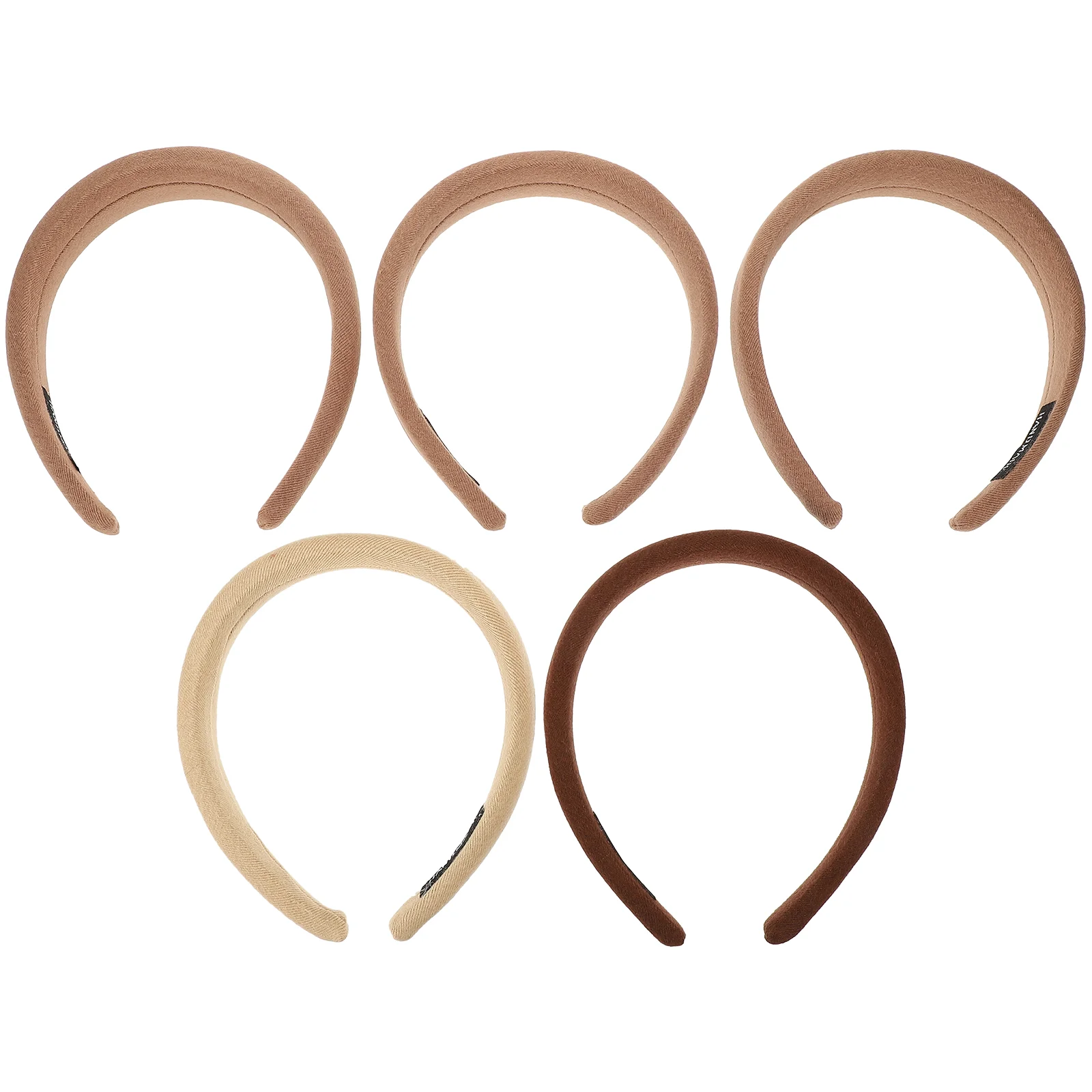 

5Pcs Vintage Wide-brimmed Hairband Versatile Hair Hoops Simple Hair Wear