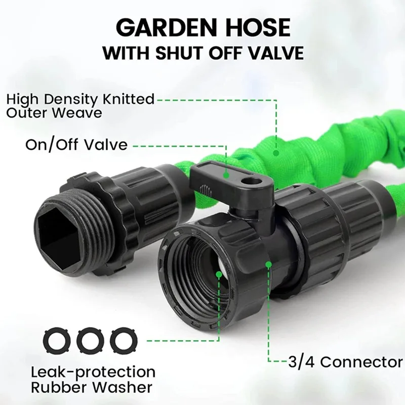 High-Pressure Expandable Magic Hose Cleaning Water Gun Garden Hose Car Wash Pipe