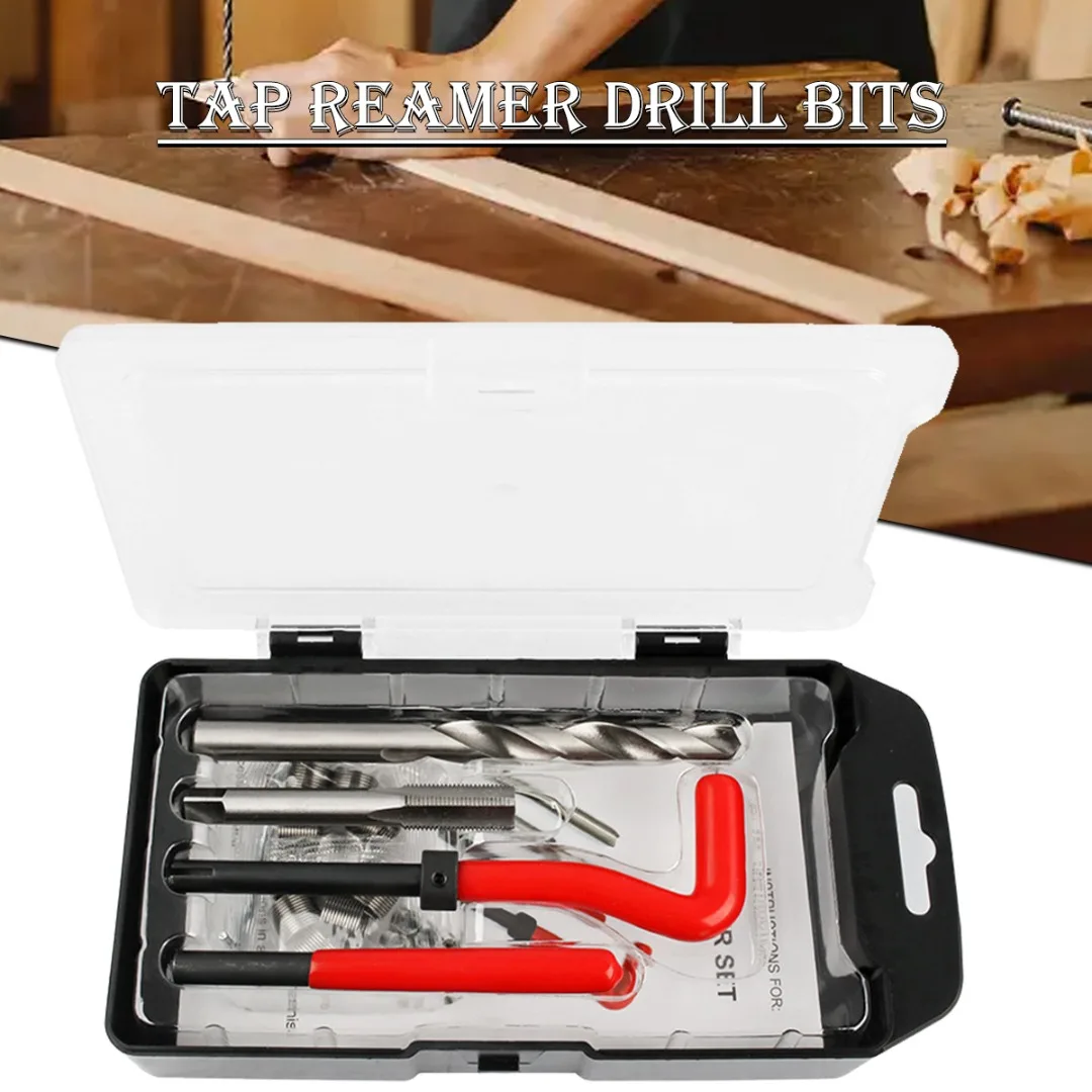 

New Arrival Durable Thread Repair Insert Kit 15pcs 12mm Damaged Thread Restoring Damaged Threads Engine Automotive Repair Tool