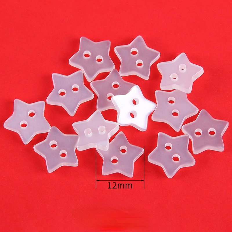 

12mm Resin Buttons Scrapboog Star 2-Holes resin accessories buttons for clothing diy sewing supplies sewing accessories