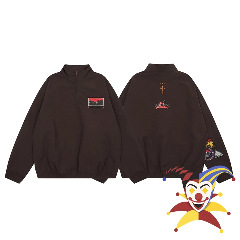 

Embroidery Badge Cactus Jack Jacket Men Women Windbreaker Men's Jacket