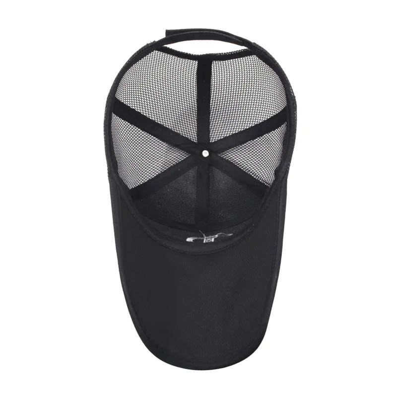 FS 2025 Black Thin Mesh Baseball Cap For Women Summer Breathable Long Brim Trucker Hats Outdoor Sports Men Hat Gorras Hombre 5