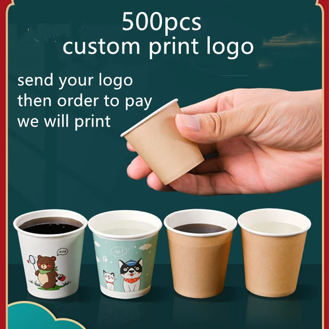 100pcs/pack 100ml 4oz Coffee Paper Cup Tasting Cup Disposable Color  Corrugated Cup Anti-scald Heat Insulation Water Cup