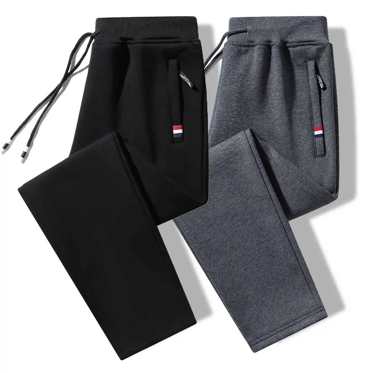 Spring and Autumn Men's Straight Leg Large Loose Casual Sports Pants Versatile and Comfortable Men's Long Pants 3