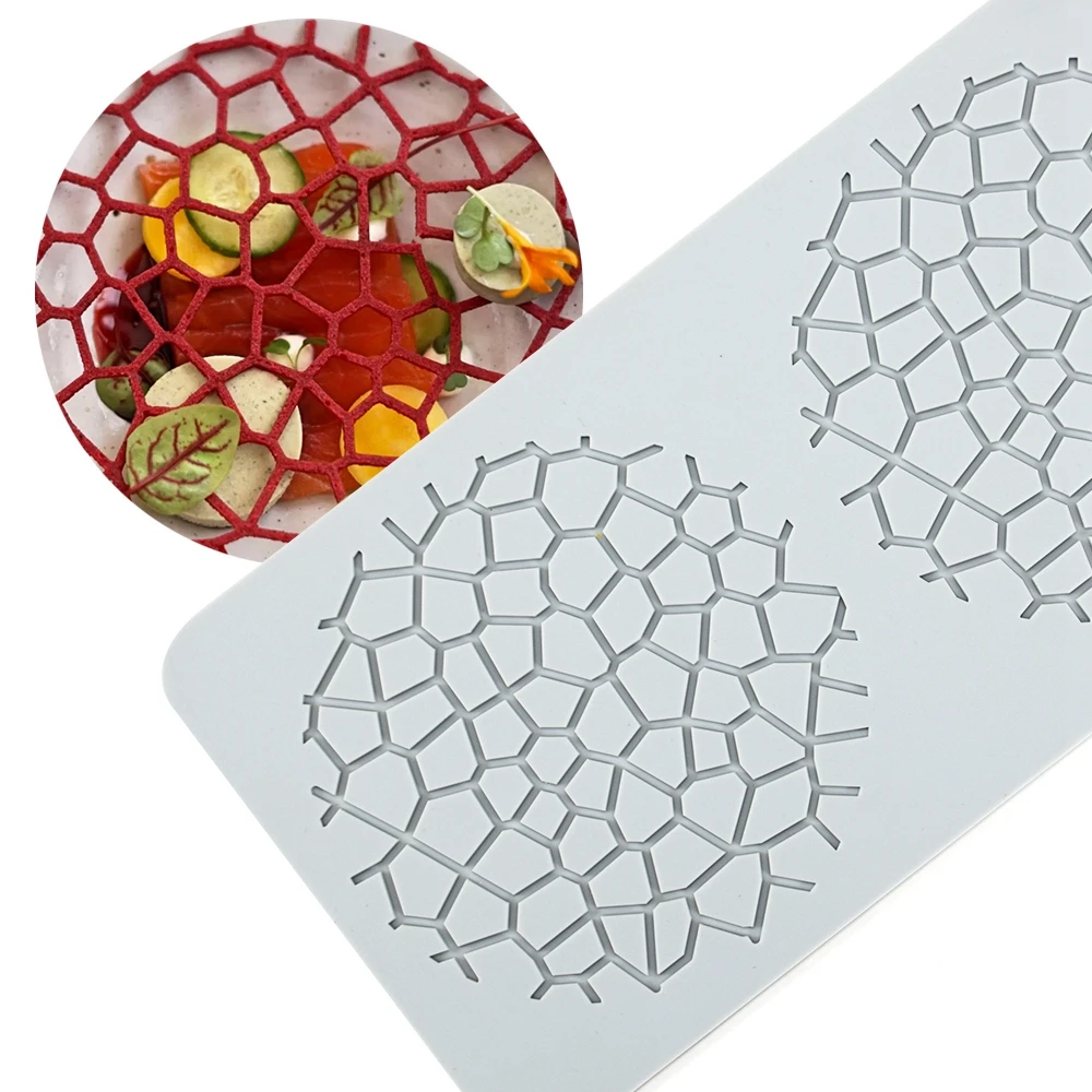 Honeycomb Pattern Lace Silicone Mold Wedding Cake Lace