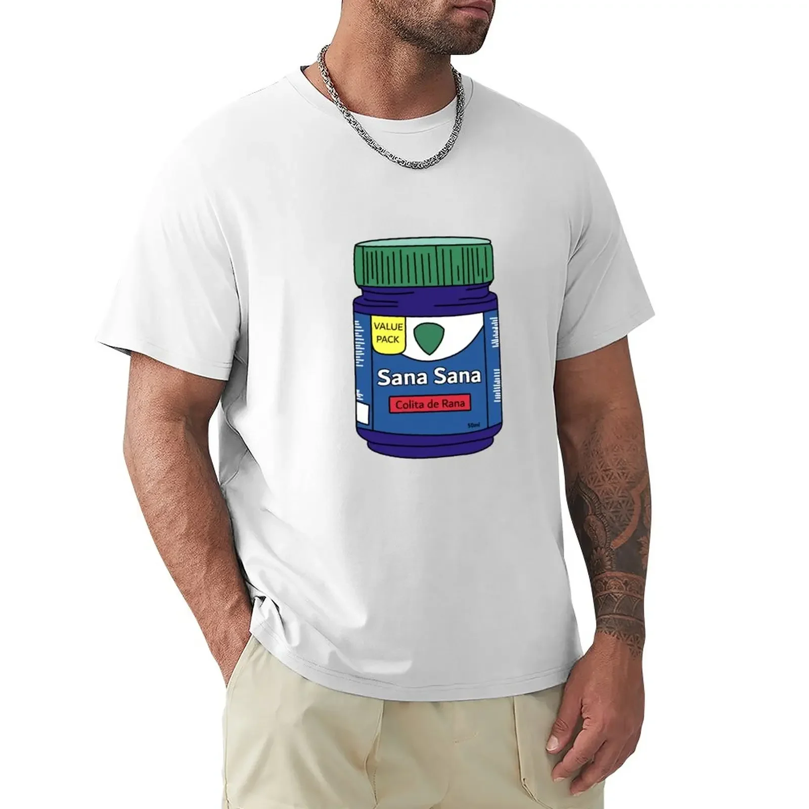 Sana Sana Sana Colita De Rana T-Shirt Kawaii Abbigliamento Pesante T-Shirt Uomo