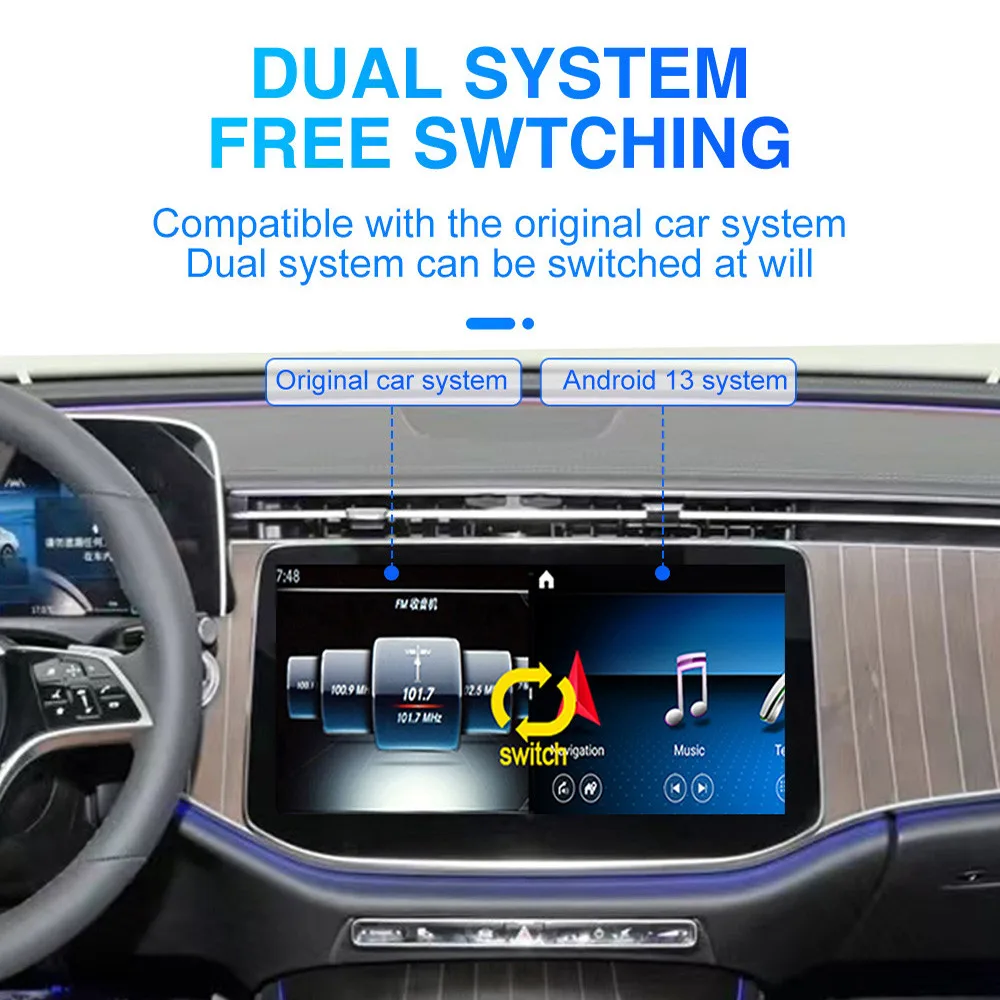 

13.3" For Mercedes Benz ML 2012-2015 Car Radio DVD Multimedia Video Player Stereo Auto GPS Navigation Carplay DSP 5G WIFI Screen