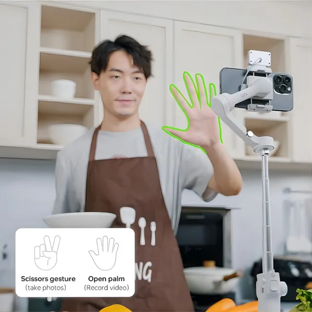 Stabilizzatore Smartphone FeiyuTech Vimble 4SE - Gimbal 3 Assi, Tracciamento AI, Treppiede, Perfetto Per Video Social - Foto 5