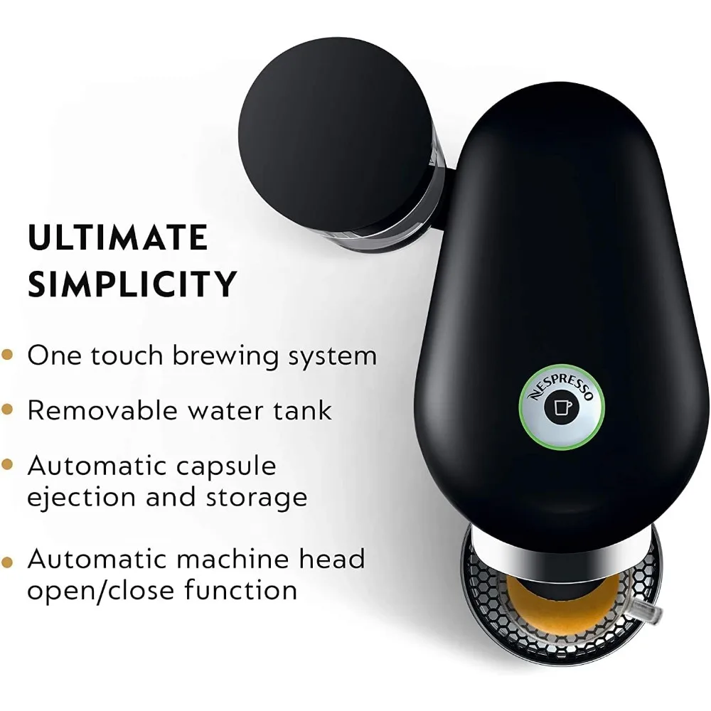 8 Ounces Espresso Maker Deluxe Coffee and Espresso Machine Black Capsules Italian Capsule Kitchen Appliances Home 3