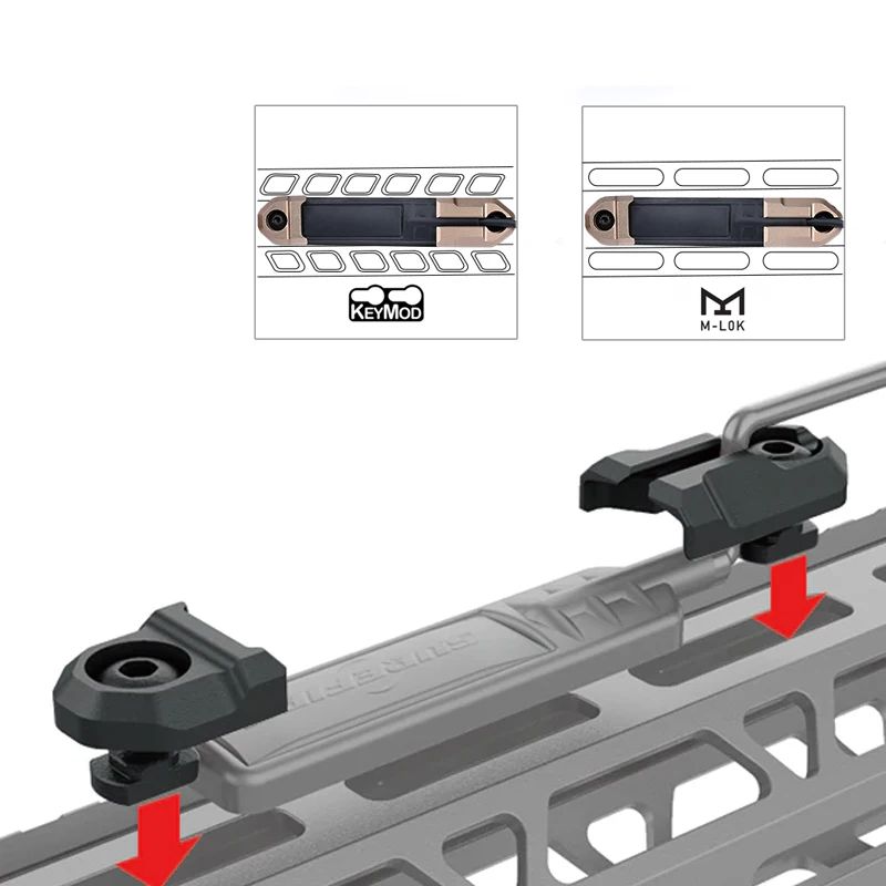 Supporto WADSN Per Torcia Airsoft SF M600/M300 – Per Guide Keymod E Picatinny
