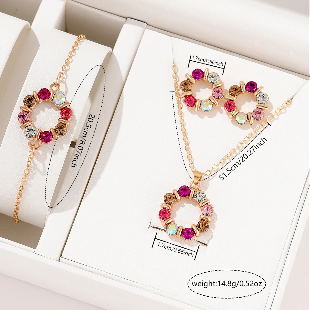Red Women Watch 5PCS/Set Leather Strap Quartz Wristwatch Red Heart Laser Face Dial Watch Heart Alloy Jewelry Set Gift For Mom 6