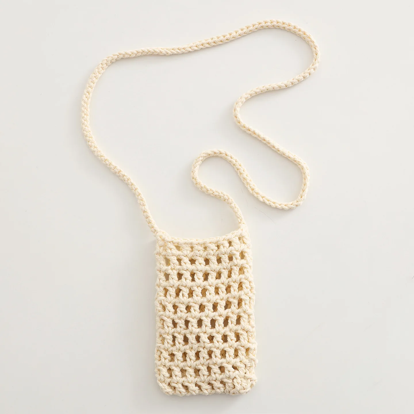 New Hollow Knitting Phone Bag For Women Colorful Hand Woven Shoulder Crossbody Bag Simple Travel Beach Handbag Small Purse Pouch 13