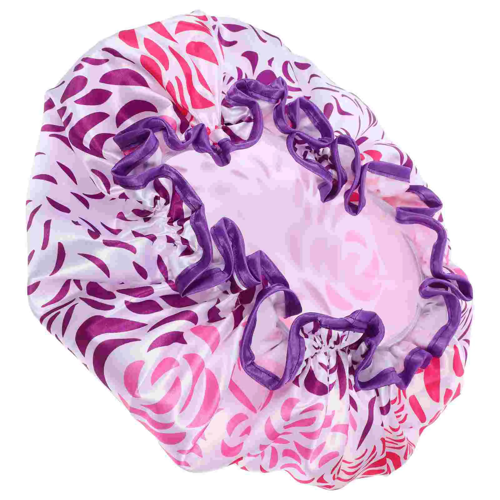 

Reusable Shower Cap Decorative Shower Cap Women Satin Shower Cap Elastic Shower Cap for Bathing